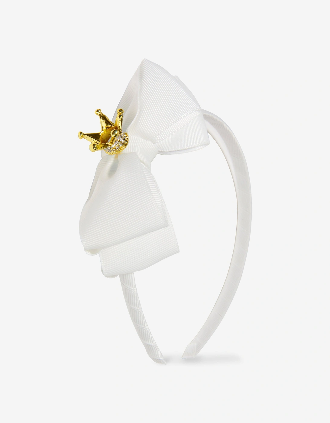 Angels Face Girls Crown Headband in White, 5 of 4