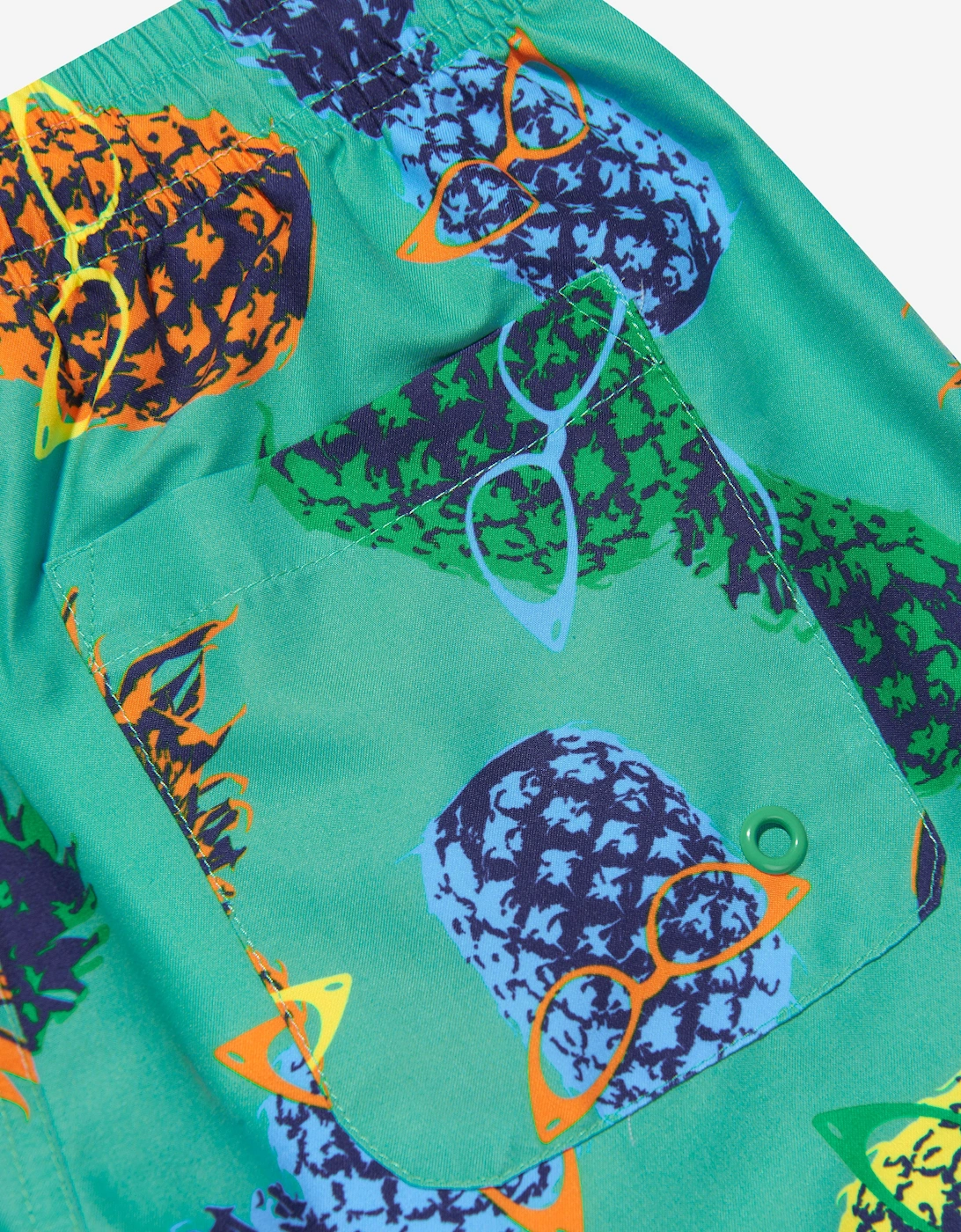 Boys Pineapple Swim Shorts (UPF50+) in Green