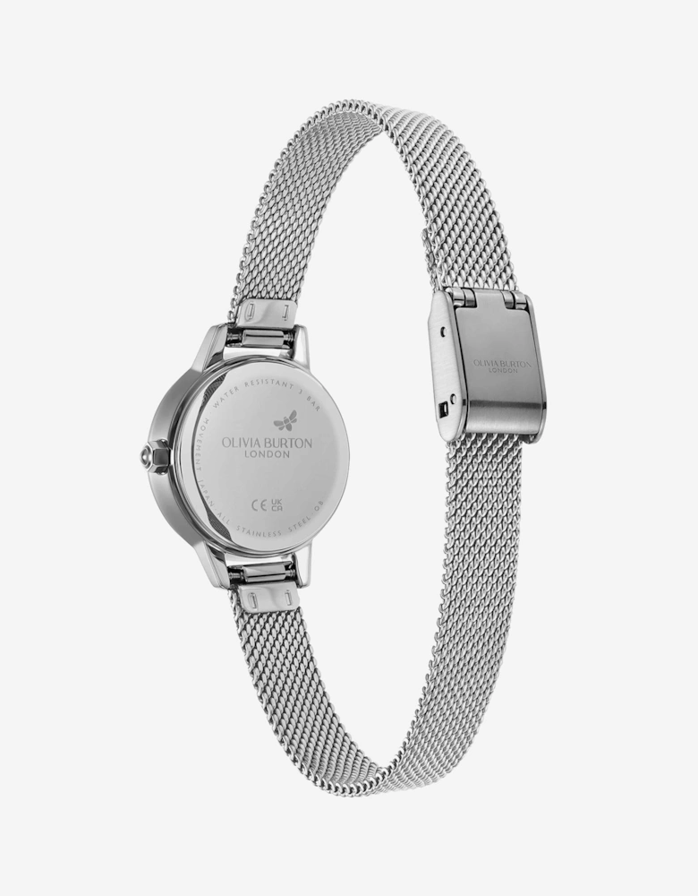 Mini Classic Stainless Steel Mesh Bracelet Watch in Silver (23mm)