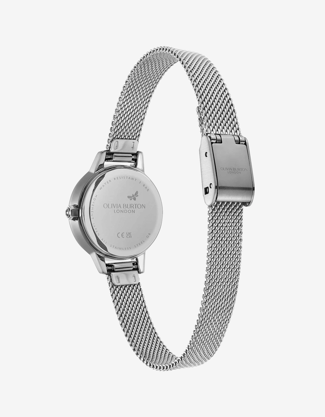 Mini Classic Stainless Steel Mesh Bracelet Watch in Silver (23mm)