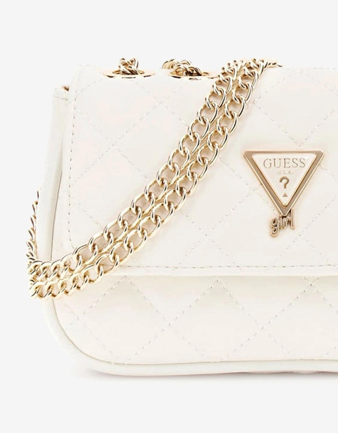 Girls Mini Convertible Crossbody Bag in Ivory (18.5cm)