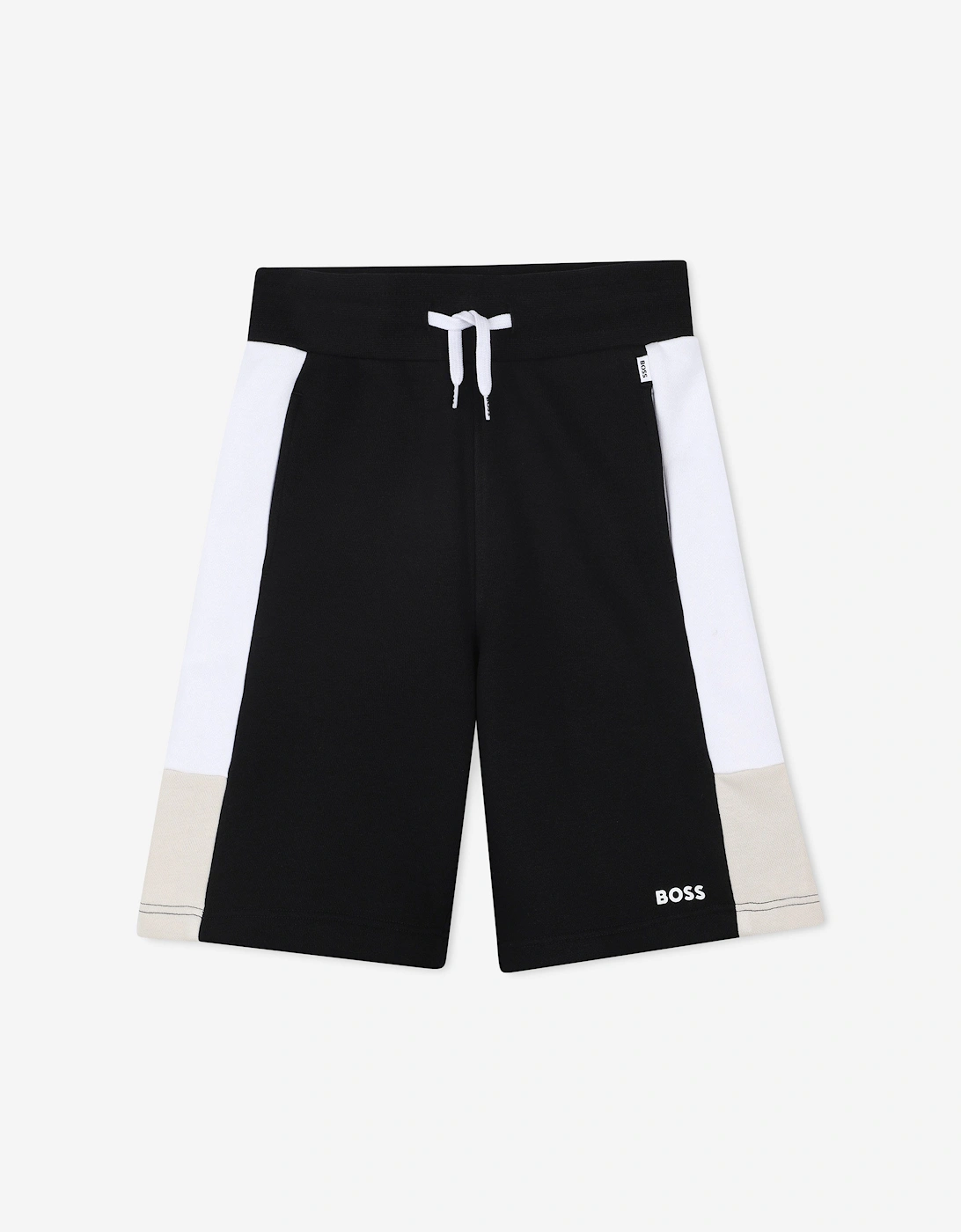 BOSS Boys Colourblock Bermuda Shorts in Black, 5 of 4