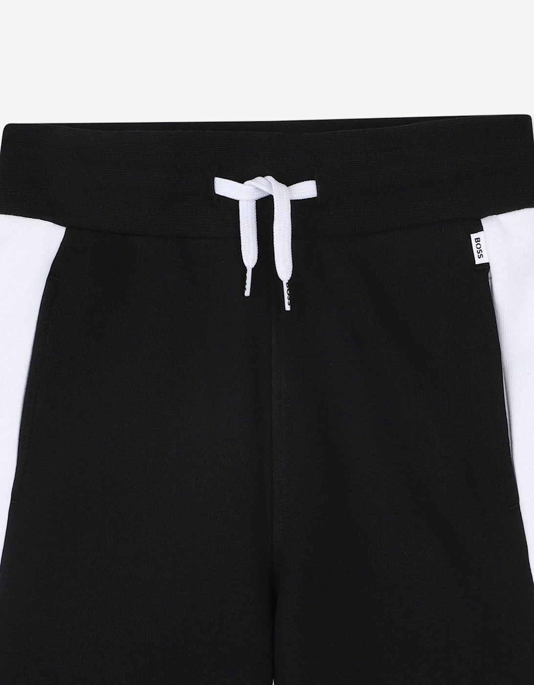 BOSS Boys Colourblock Bermuda Shorts in Black