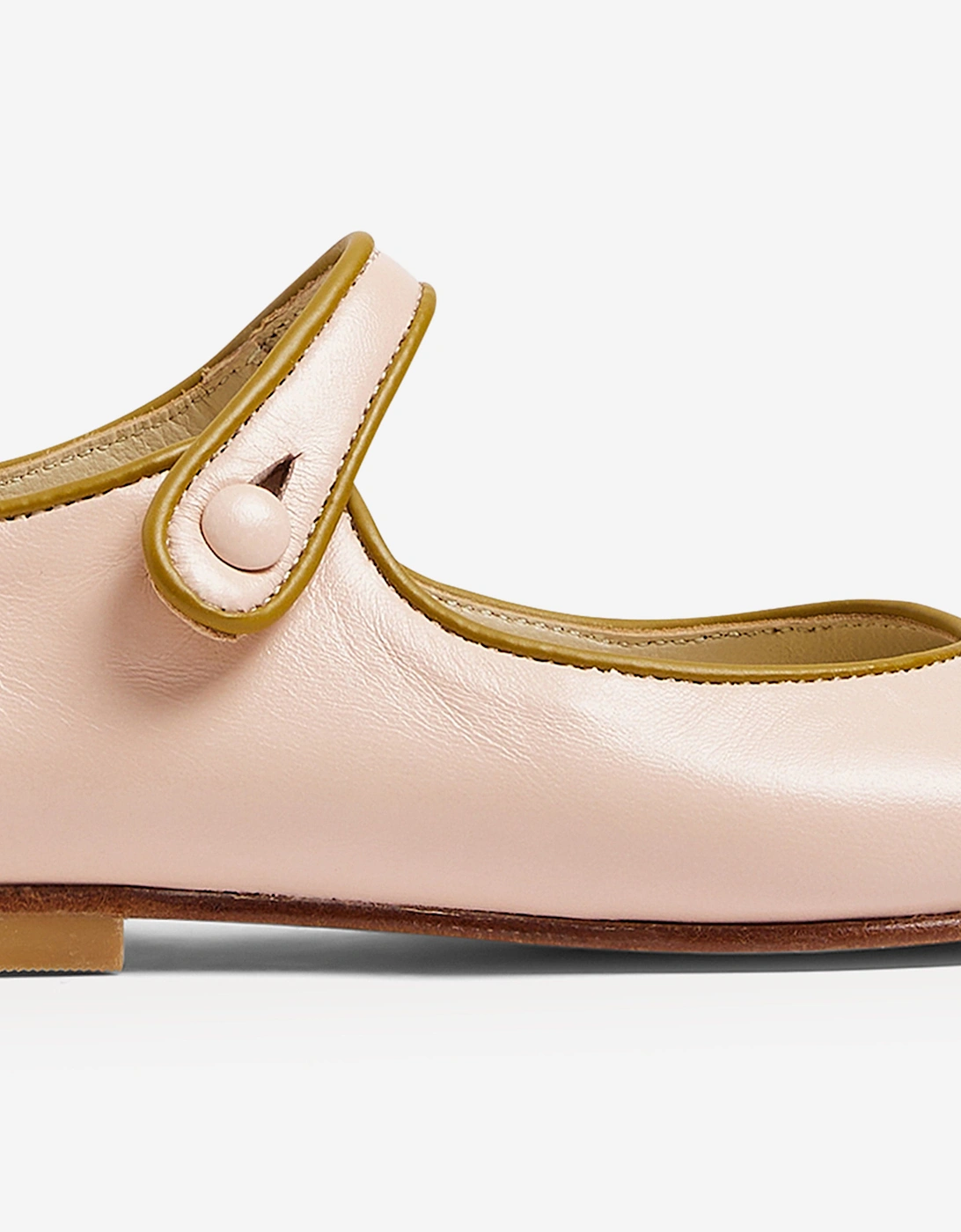 Girls Leather Ella Ballerinas in Pink