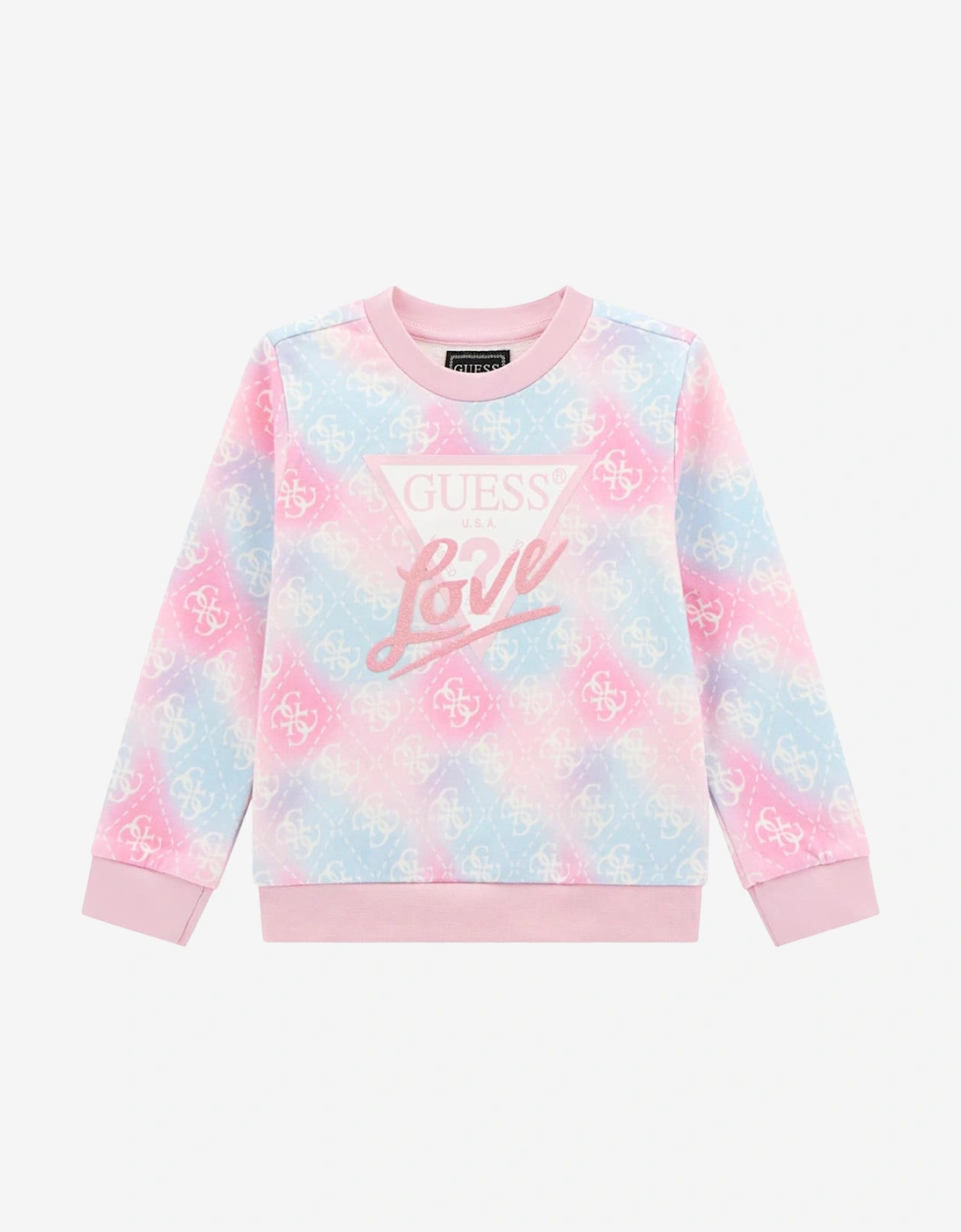 Girls Love Logo Sweatshirt in Multicolour, 5 of 4