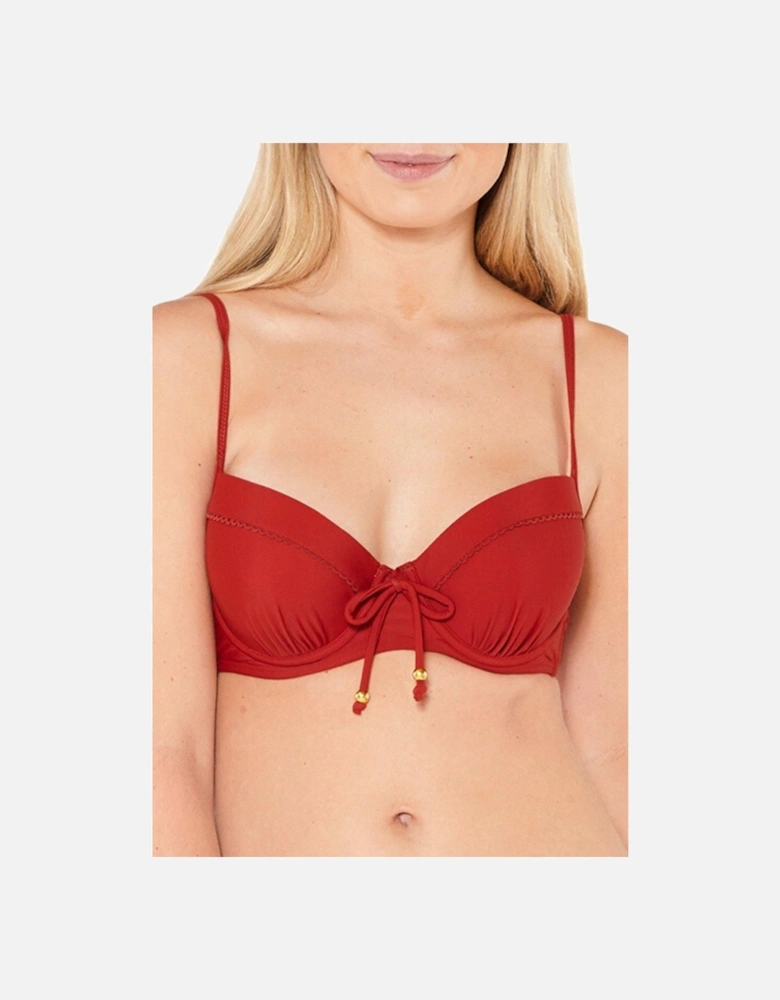 Tie Front Underwired Bikini Top
