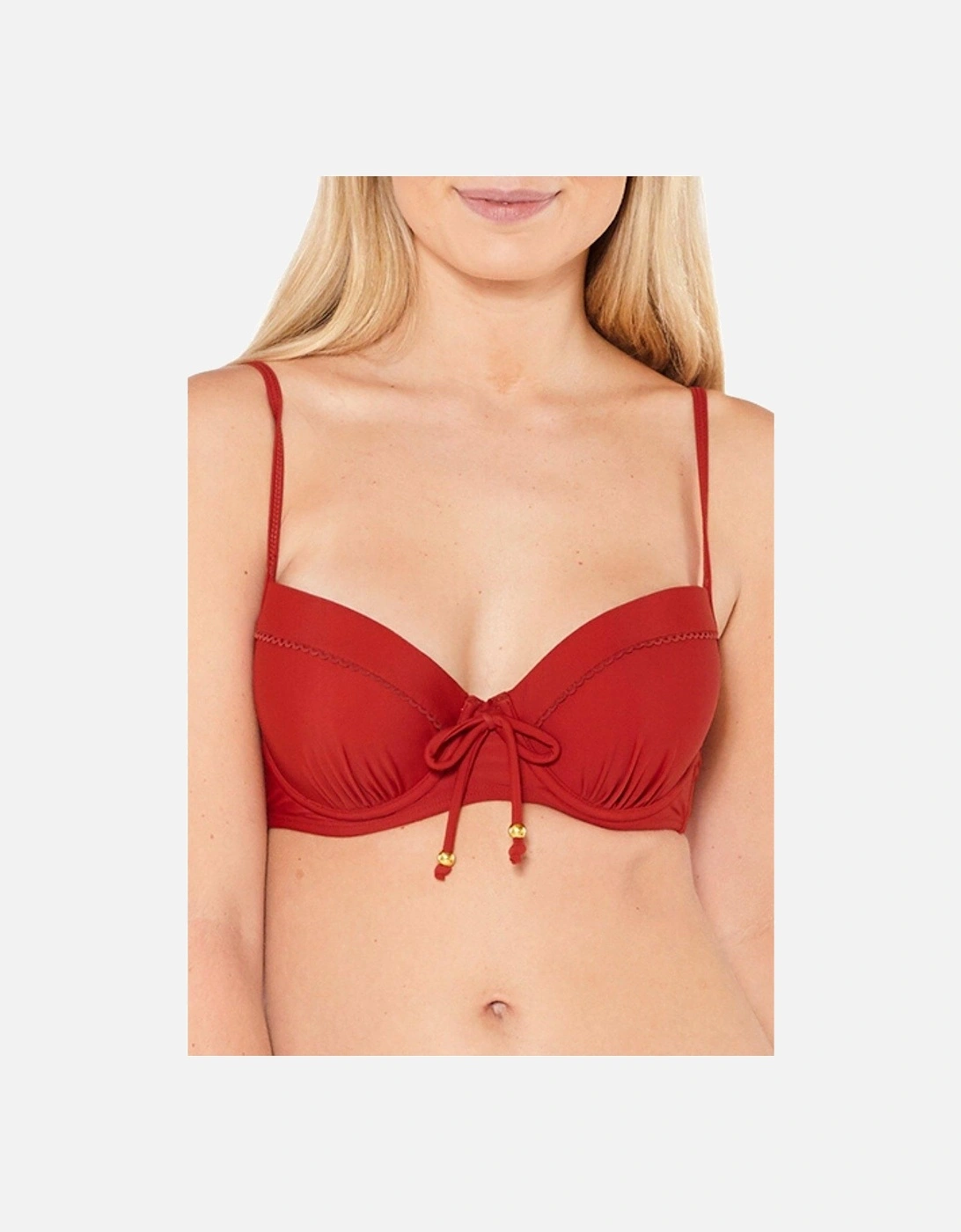Tie Front Underwired Bikini Top, 2 of 1