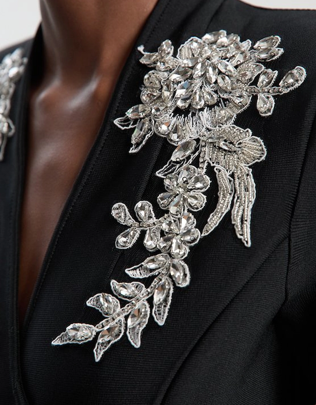 Bandage Form Fitting Embellished Maxi Dress