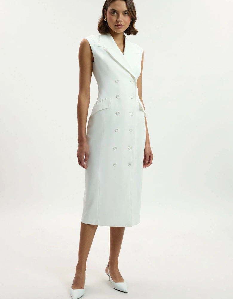 Tailored Tux Pencil Dress
