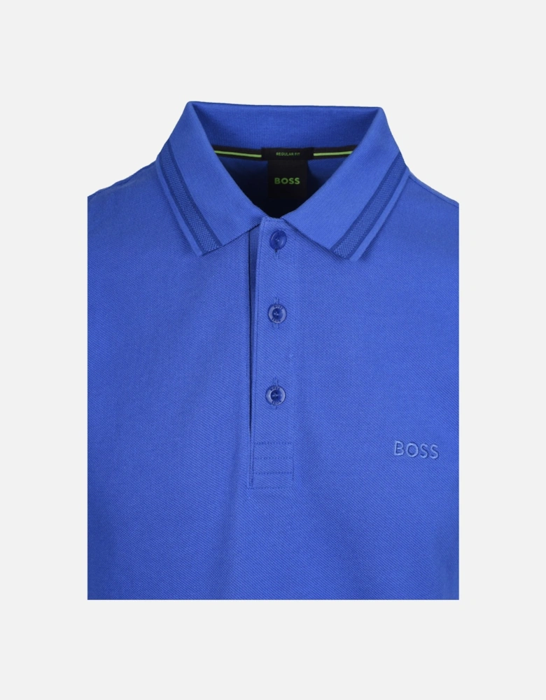 Boss Green Paddy Polo Shirt Medium Blue