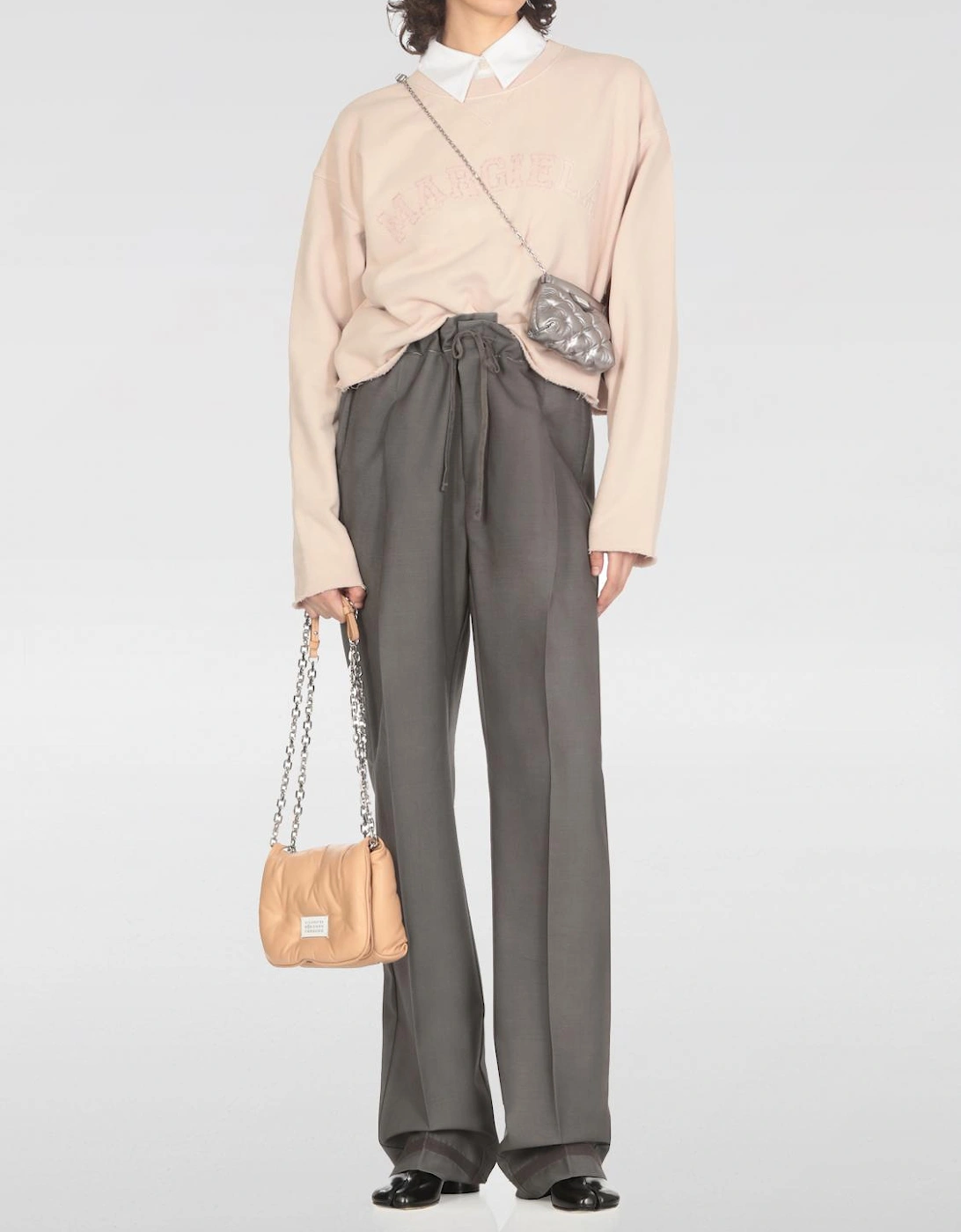 Cropped Crew Neck Sweatshirt