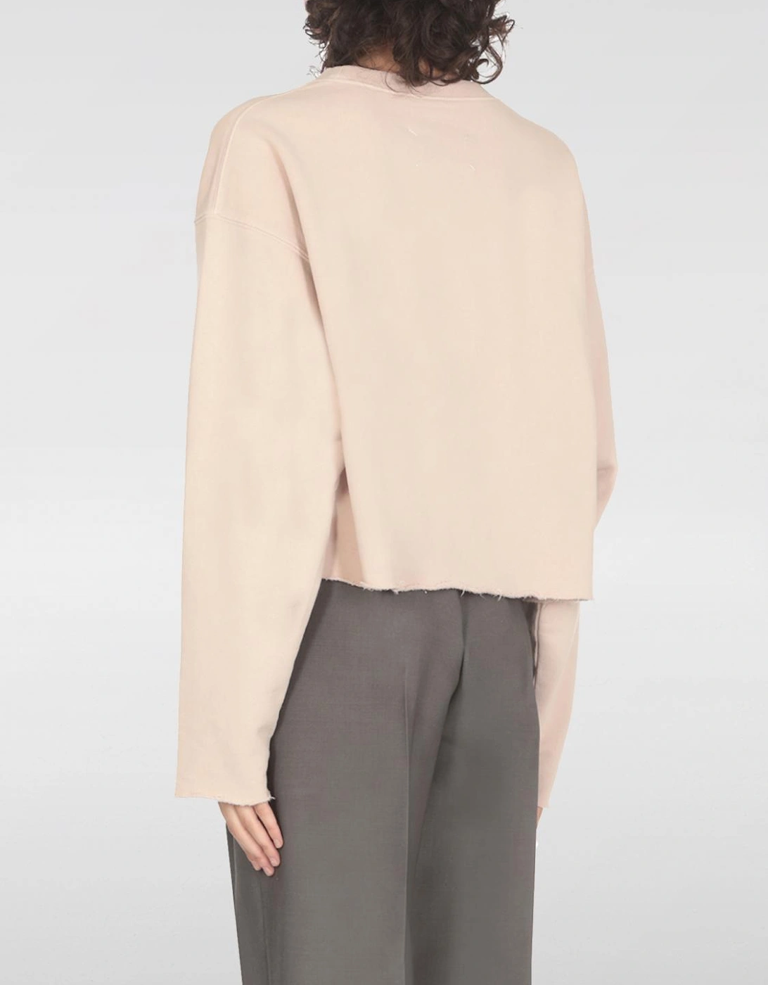 Cropped Crew Neck Sweatshirt