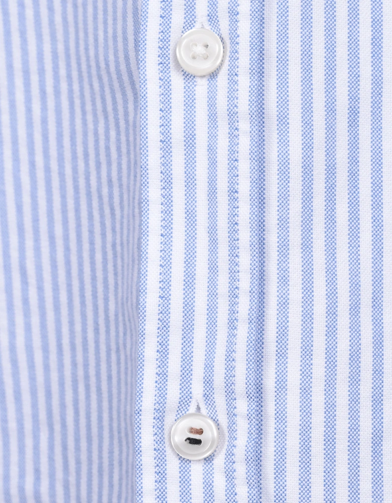 Boss Black H Liam Stripe Oxford Shirt Light Pastel Blue