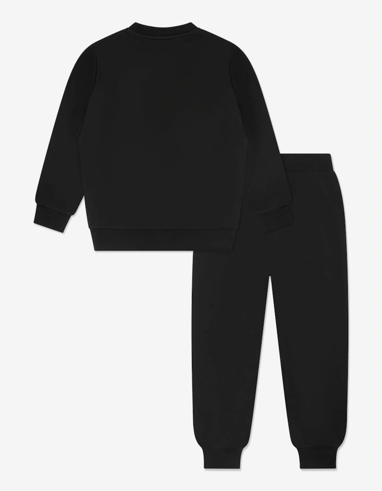 Kids Logo Tracksuit in Black