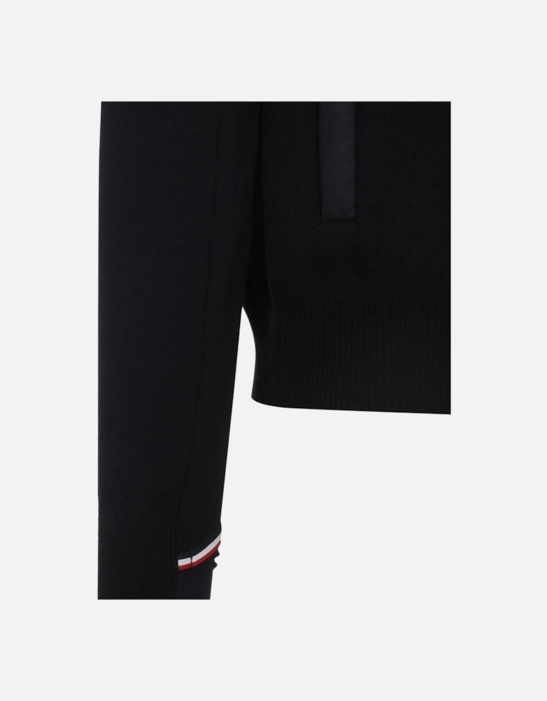 Zip Through Cardigan Black