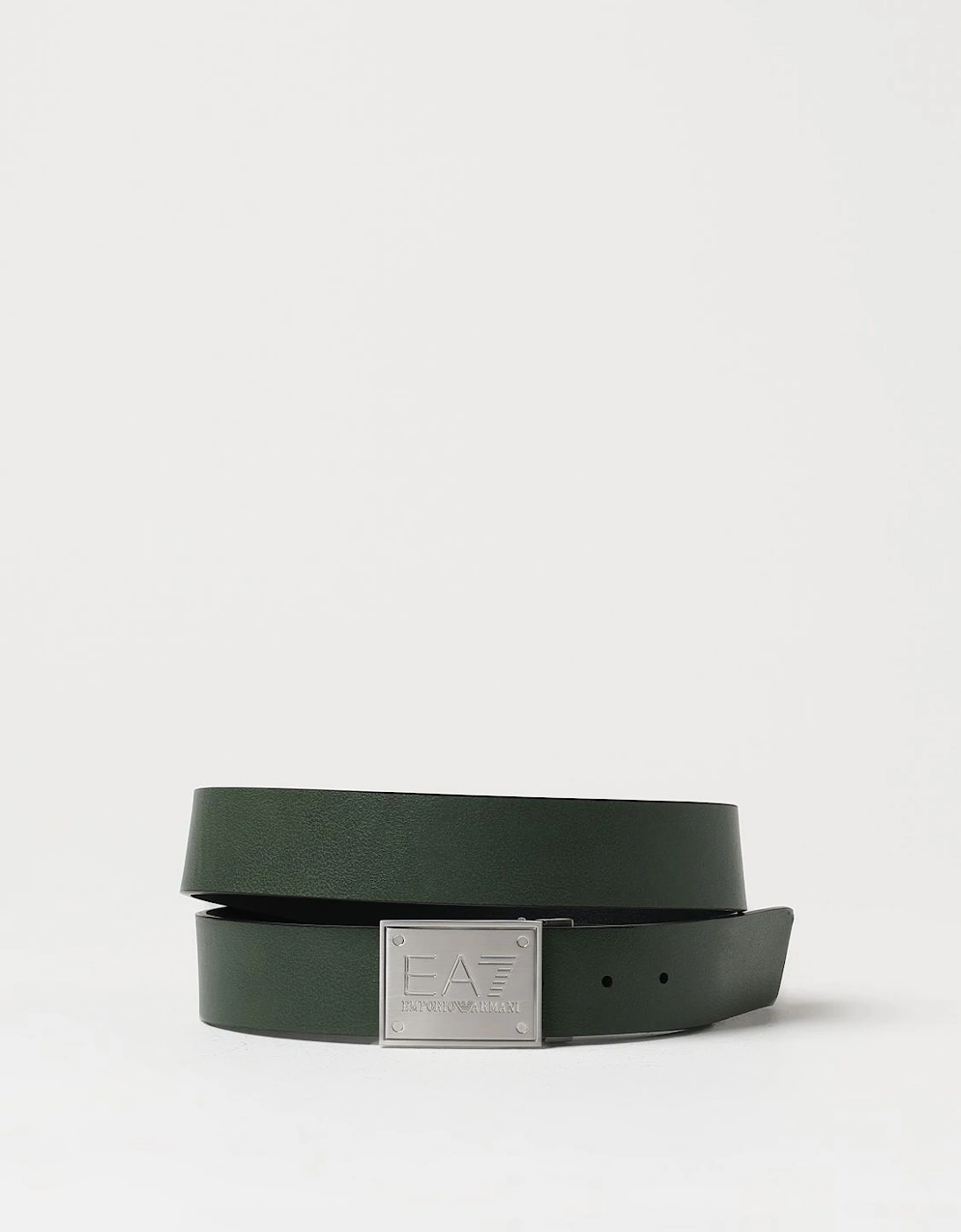 Reversible Leather Belt with Metal Buckle