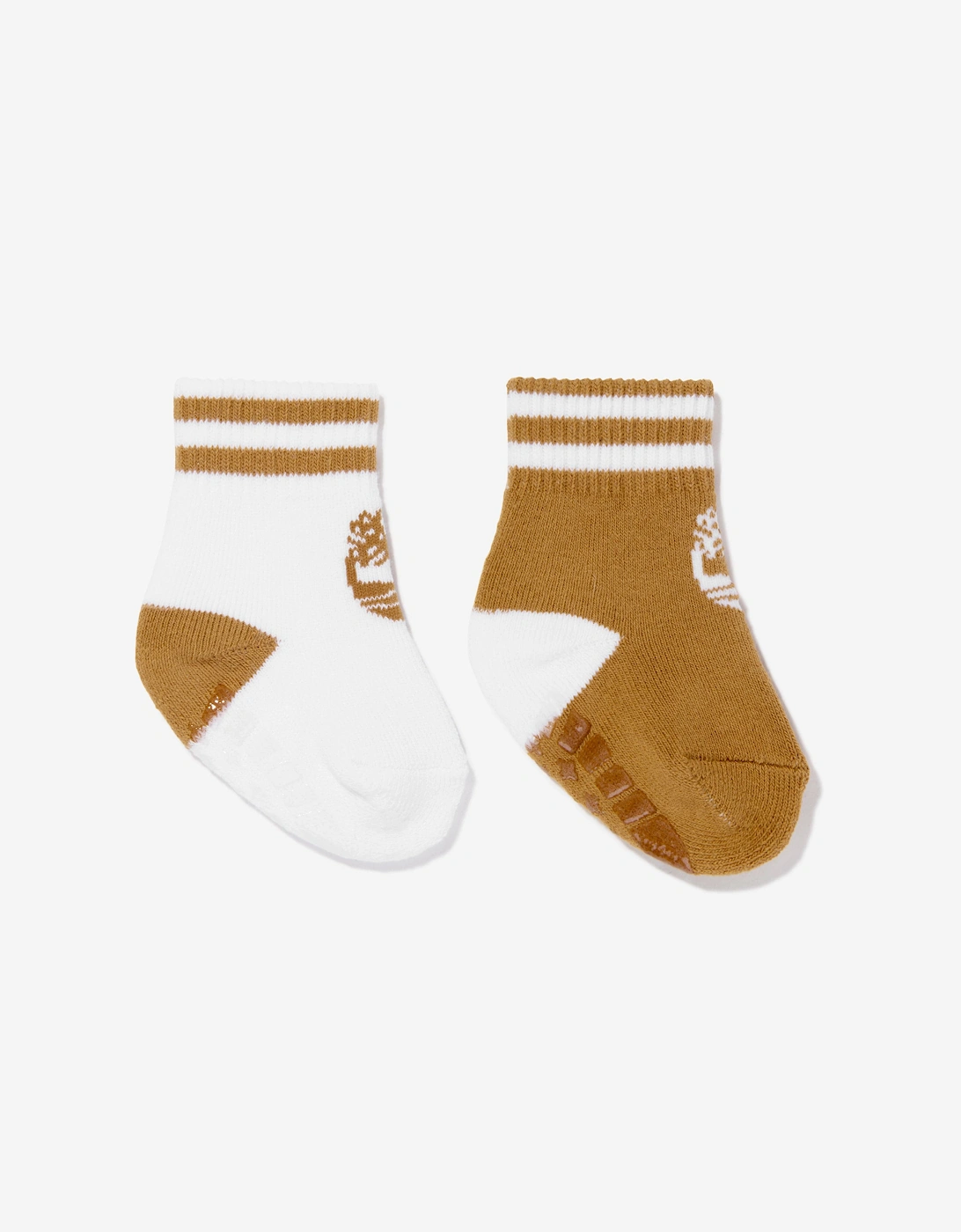 Baby 2 Pack Boot Bootie Socks Set in Beige, 5 of 4