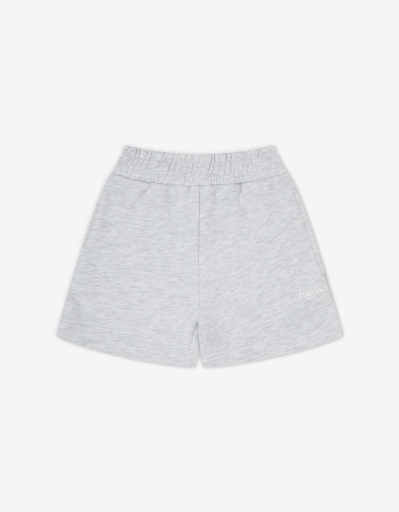 Kids Raw Seam Shorts in Grey