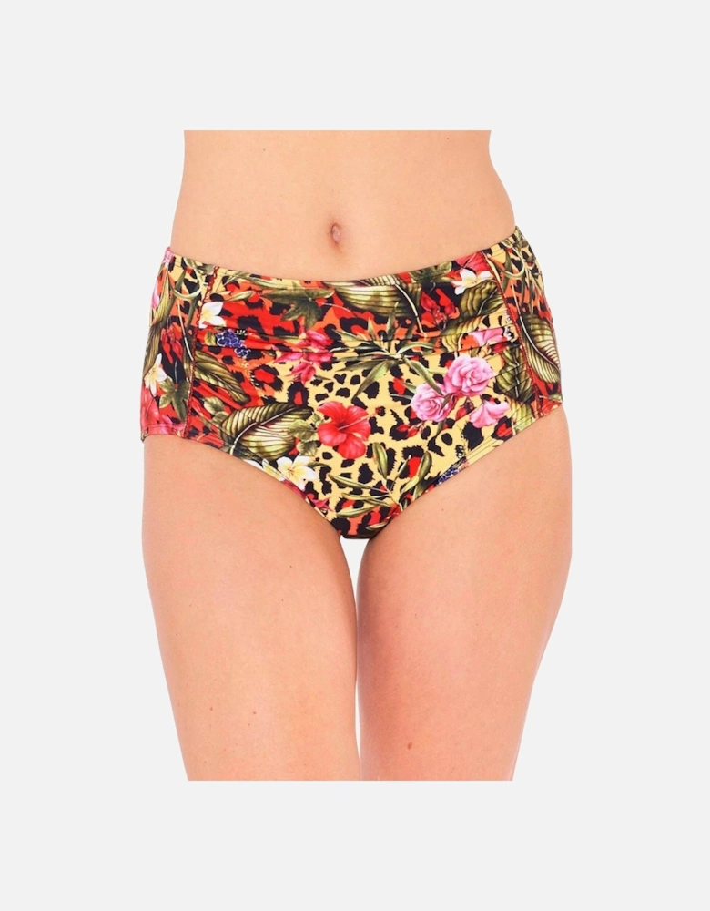 High Waist Ruched Bikini Brief