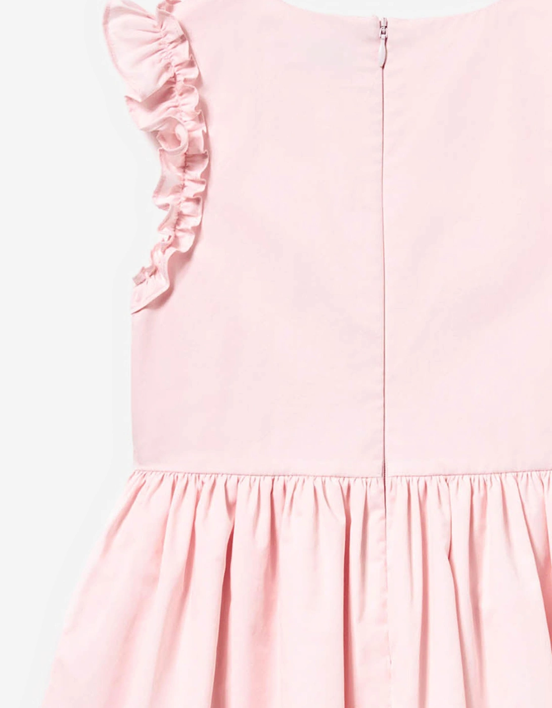 Girls Cotton Flower Dress in Pink