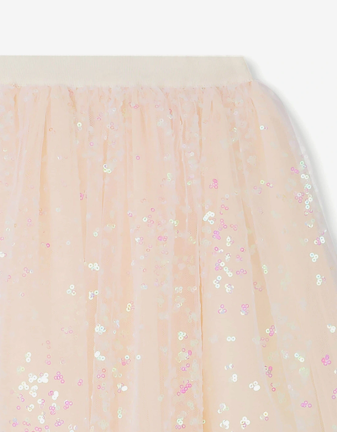 Girls Pois Tulle Skirt in Pink