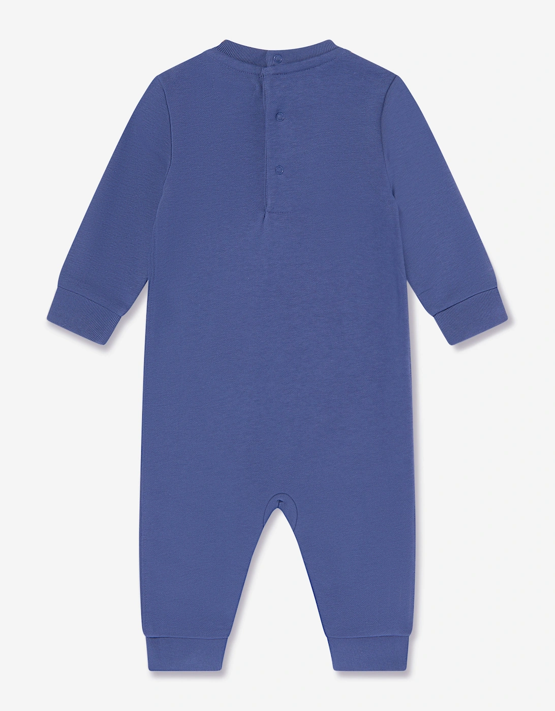 Baby Boys French Terry Romper in Blue