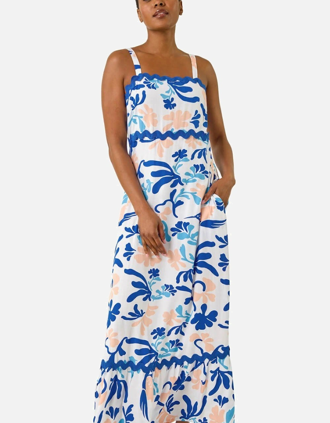 Abstract Ric Rac Maxi Dress, 2 of 1