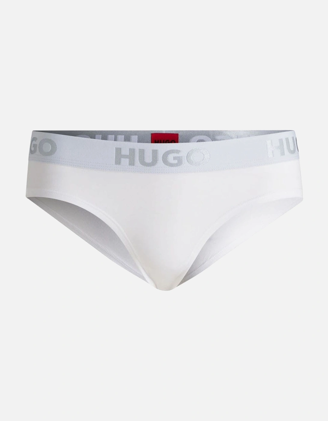 Hugo Boss Women's Sporty Logo Briefs - White - Size: 2XL