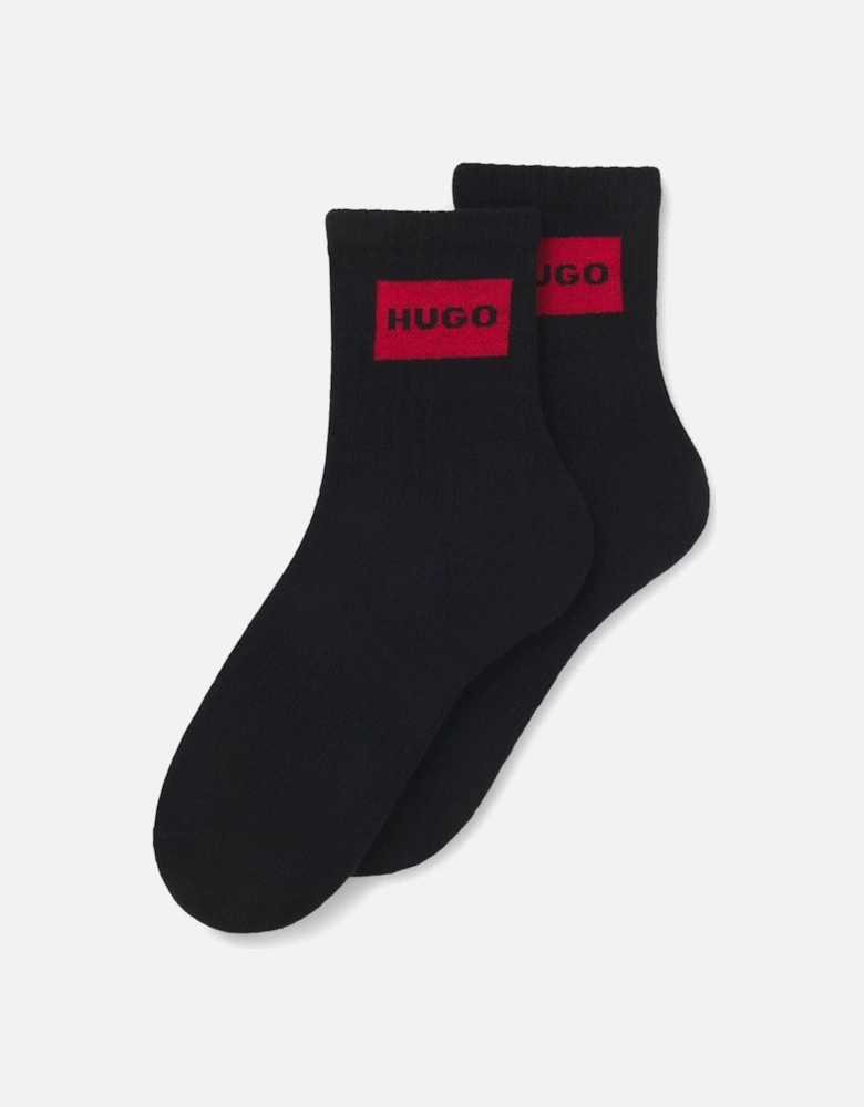 2 Pack of Red Logo Socks