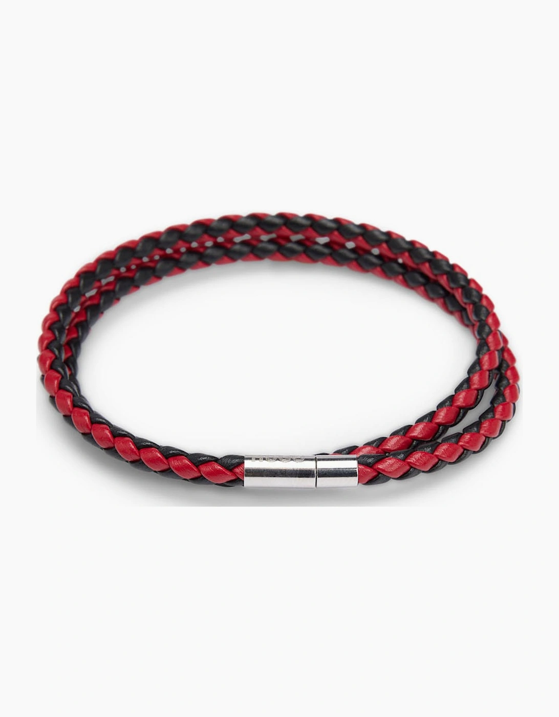 Hugo Boss Men's Italian Leather Bracelet - Pink - Size: 16/14.5/8/15/8.5/15.5/9/13/13.5/14/6.5/7/7.5/11.5/5/12/5.5/12.5/6/3.5/3/10.5/4/11/4.5/2.5/9.5/