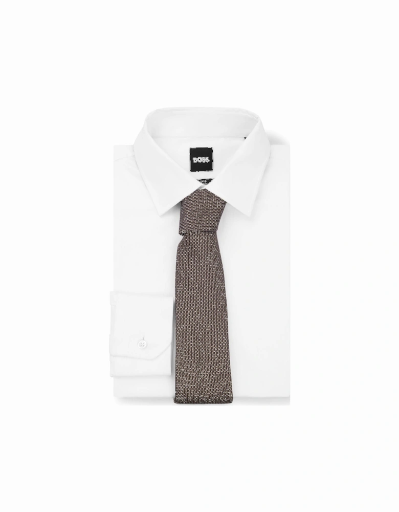 Micro-Pattern Tie in Silk Jacquard