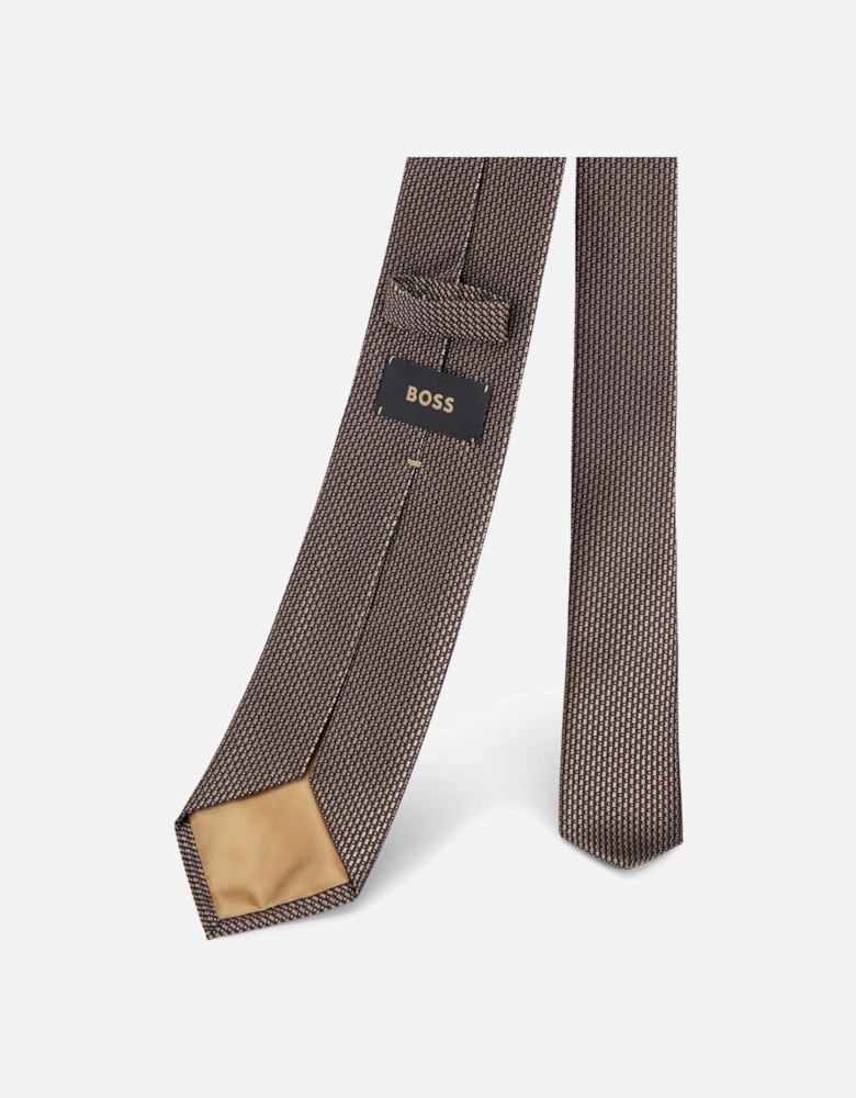 Micro-Pattern Tie in Silk Jacquard