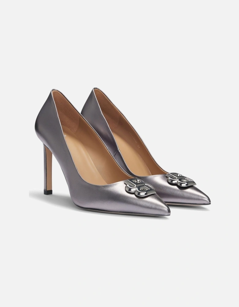 Janet Double B Monogram Pumps