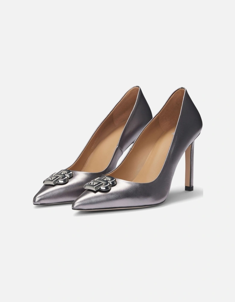 Janet Double B Monogram Pumps