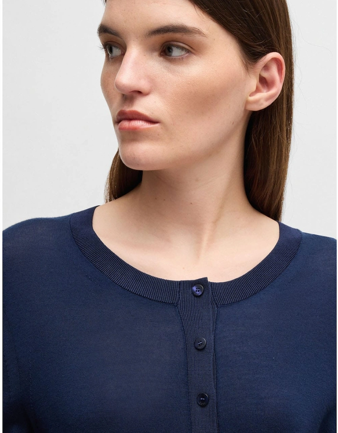Fiblure Henley-Neck Sweater