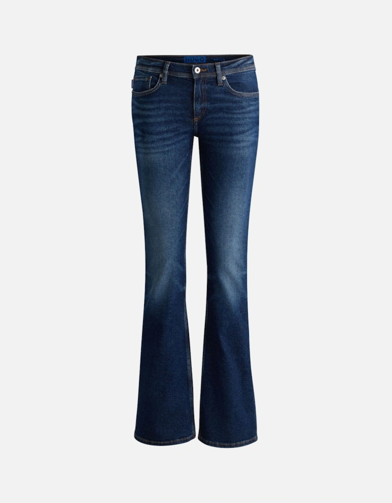 Getti B Flared Low-Rise Jeans