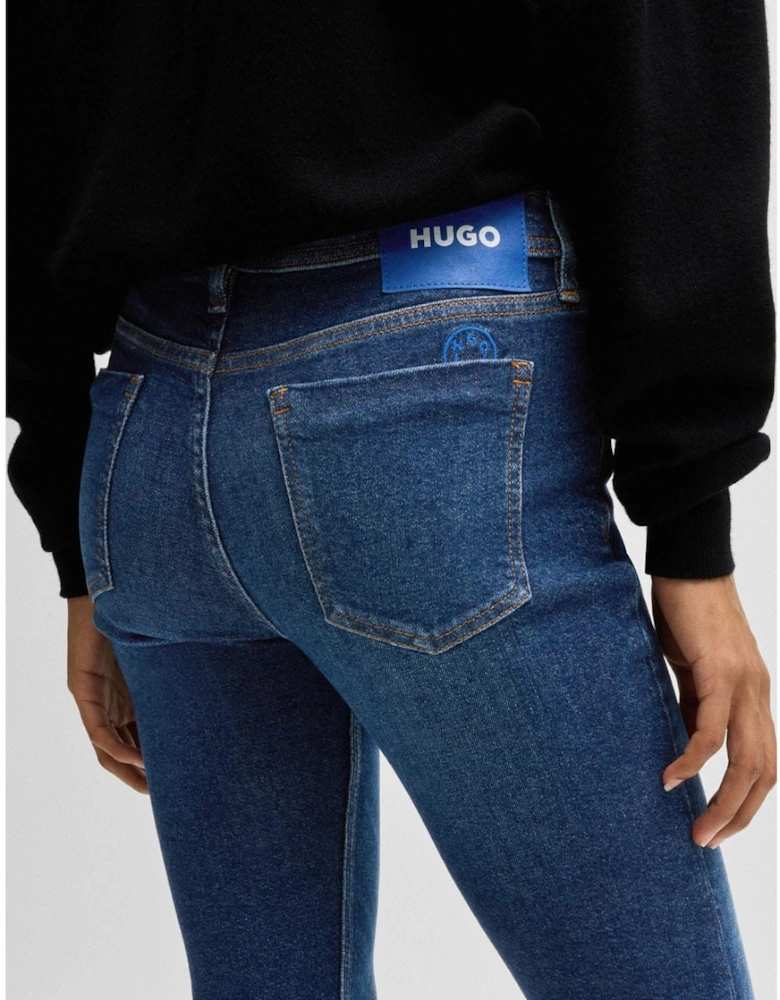 Getti B Flared Low-Rise Jeans