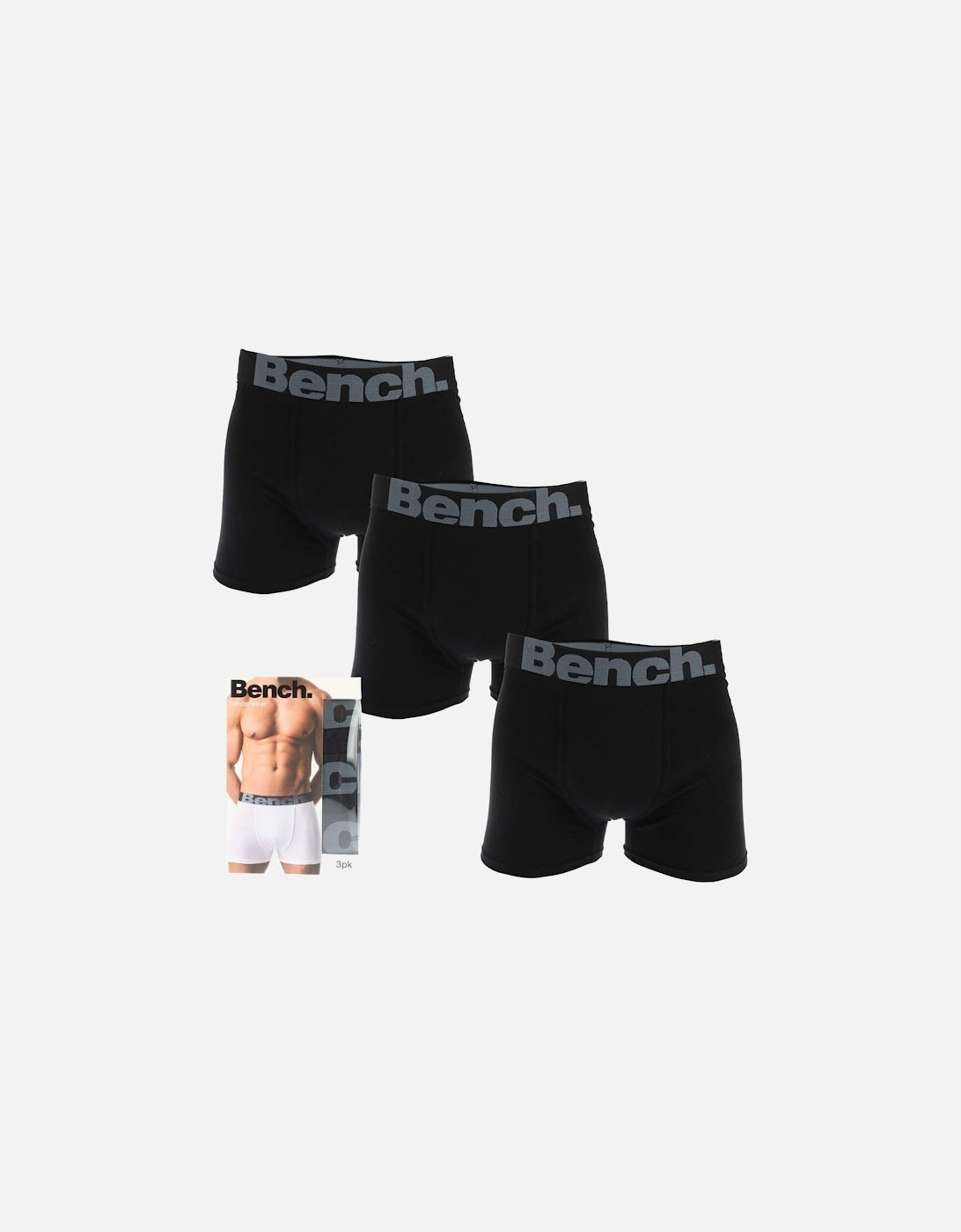 Mens Sutton 3 Pack Boxer Shorts, 2 of 1