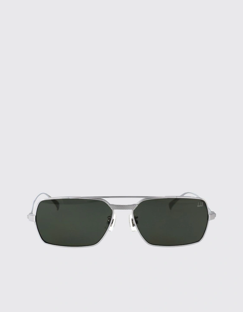 Metal Frame Sunglasses Green Lenses