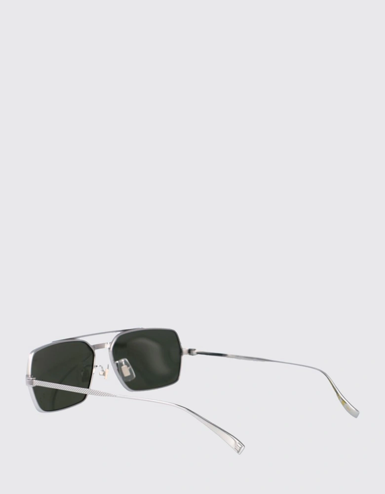 Metal Frame Sunglasses Green Lenses