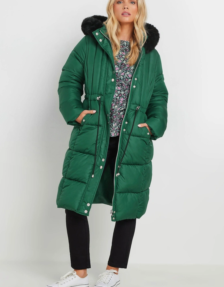 Petite Longline Padded Puffer Coat