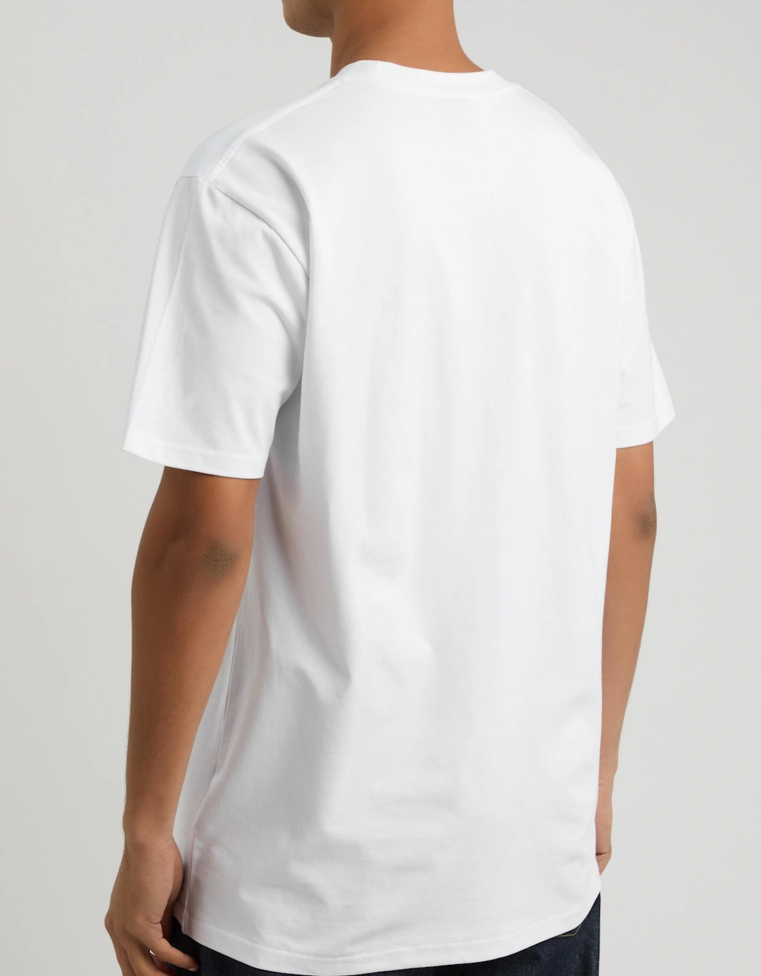 ITALICS GLOBAL LOGO TEE WHITE
