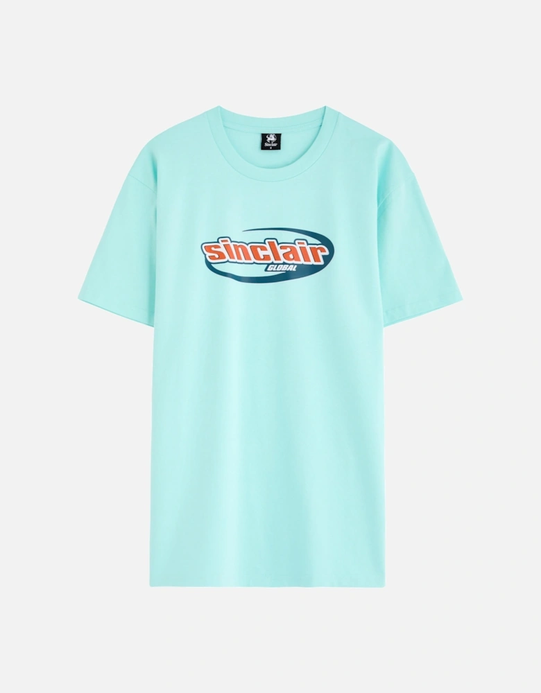 ITALICS GLOBAL LOGO TEE BLUE