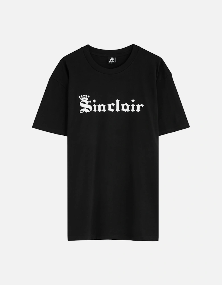 OLD ENGLISH CROWN LOGO TEE BLACK
