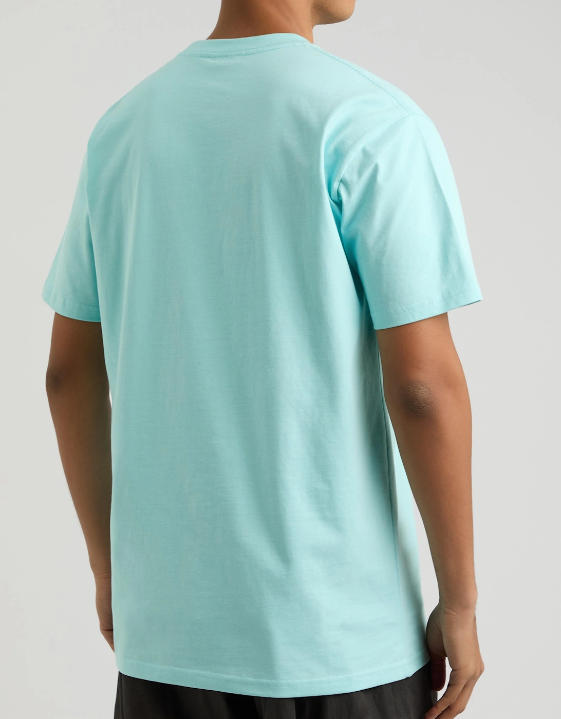 ITALICS GLOBAL LOGO TEE BLUE
