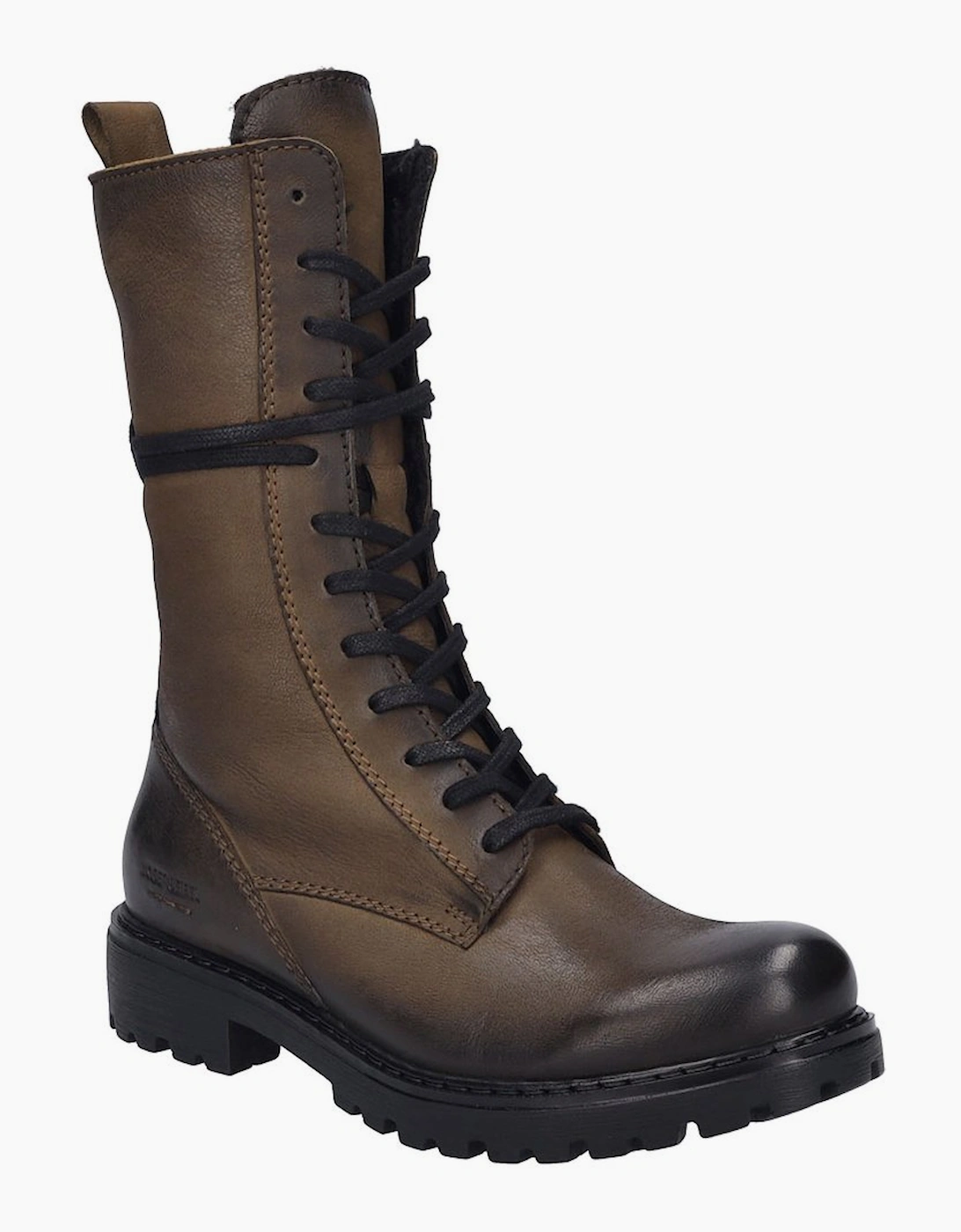 Josef Seibel Women's Melinda 29 Womens Combat Calf Boots - Brown - Size: 3