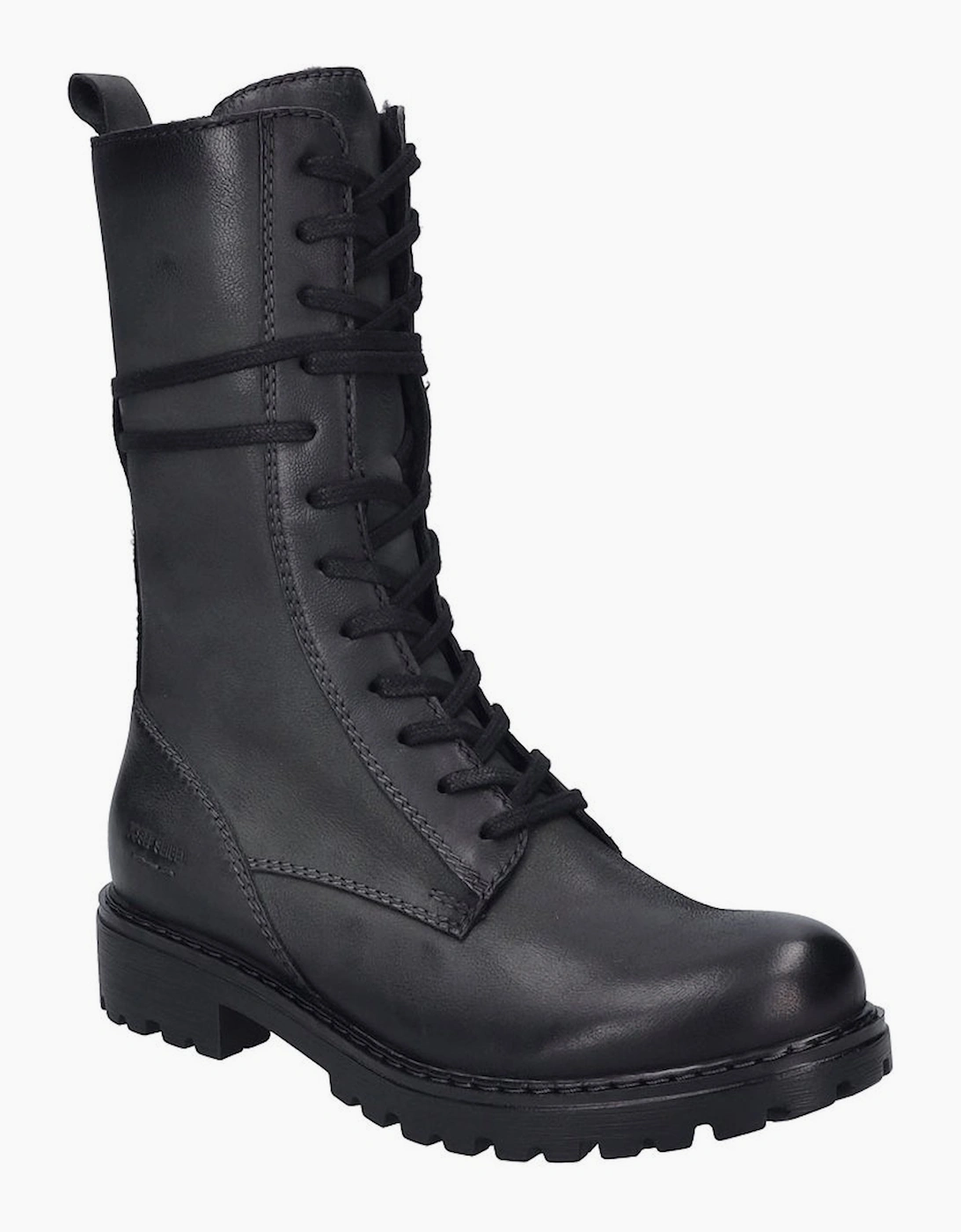 Josef Seibel Women's Melinda 29 Womens Combat Calf Boots - Black - Size: 3