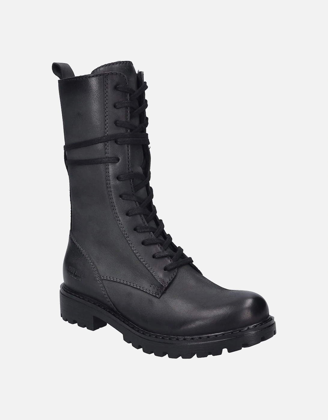 Melinda 29 Womens Combat Calf Boots, 5 of 4