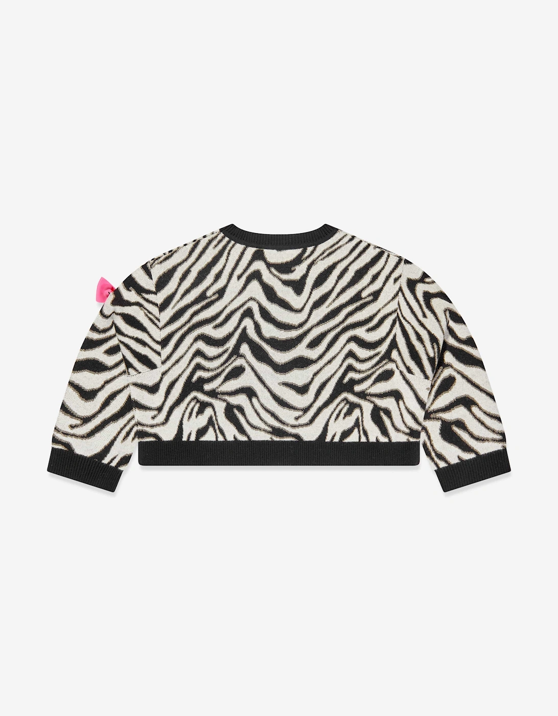 Angels Face Girls Roberta Cropped Zebra Jumper White