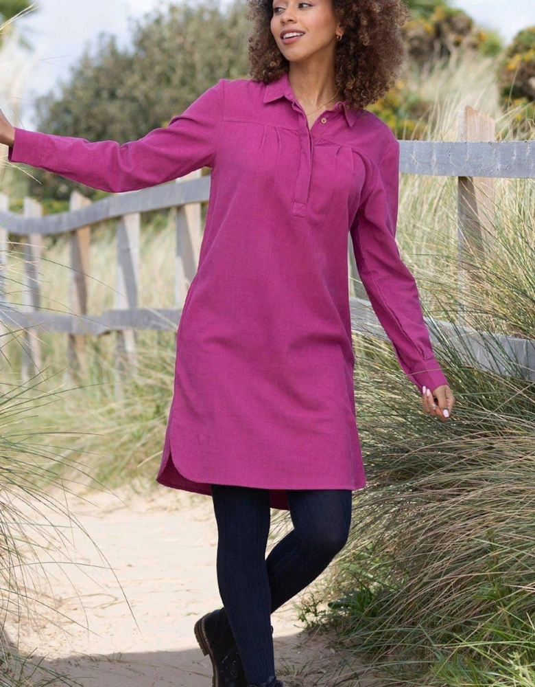 Mapperton Organic Cotton Cord Dress Berry